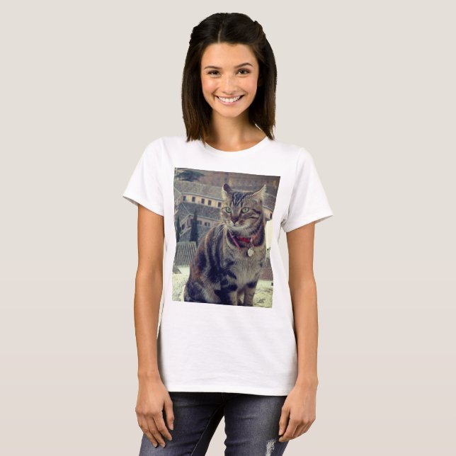 T-shirt féminin, blanc (Devant entier)