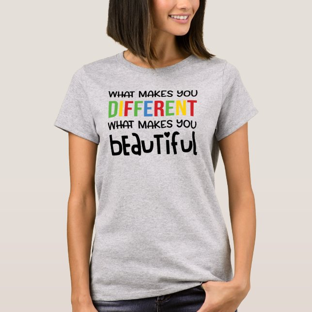 T-shirt féminin de base pour maman autiste (Devant)