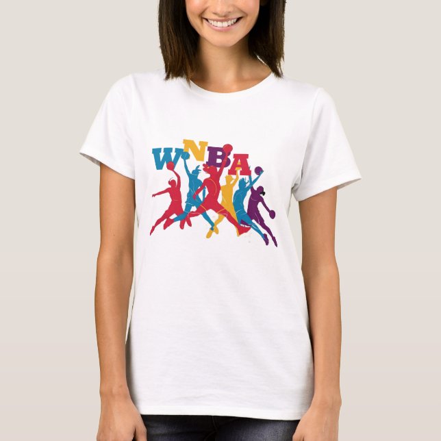 T-shirt féminin de basket-ball de la WNBA (Devant)