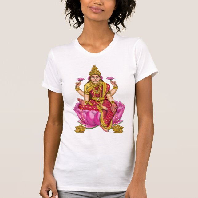 T-shirt féminin de la déesse Lakshmi (Devant)
