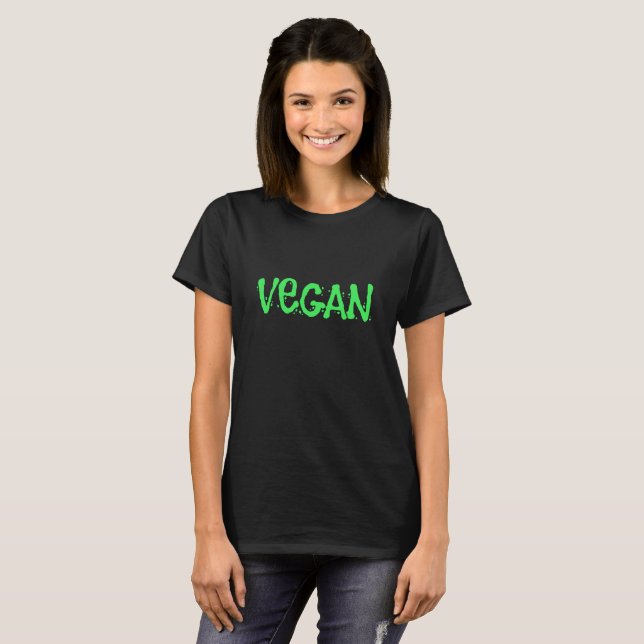 T-shirt féminin de Vegan (Devant entier)