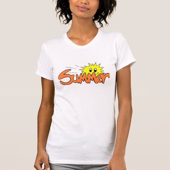 T-shirt féminin d'été (Devant)