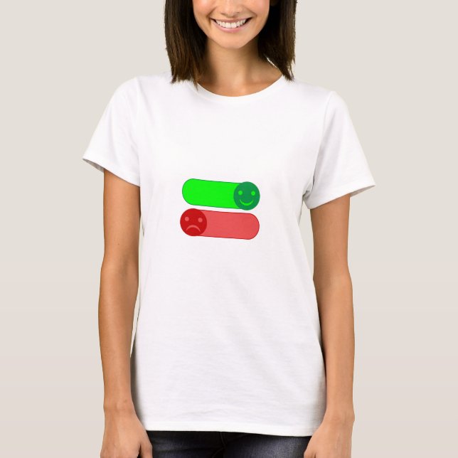 T-shirt féminin Emoji Mood Switch (Devant)