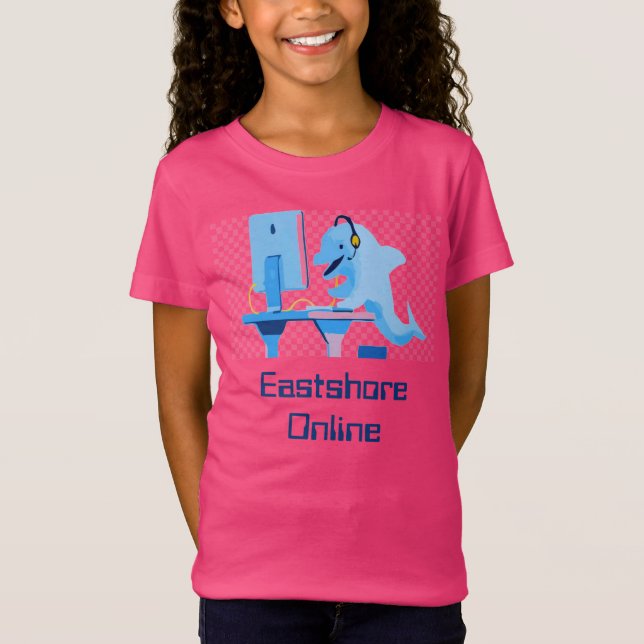 T-shirt féminin en rose vif (Devant)