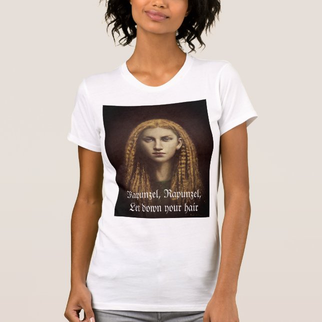 T-shirt féminin gothique Rapunzel (Devant)