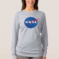T-shirt féminin Iconic NASA (gris lune)