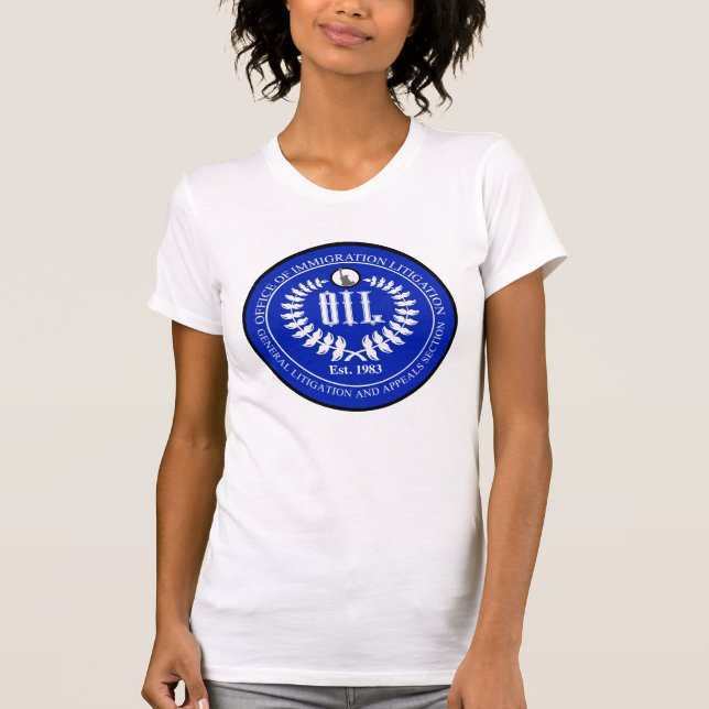 T-shirt féminin - logo bleu (Devant)
