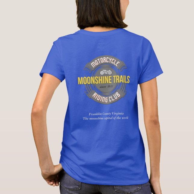 T-shirt féminin MTMRC, bleu (Dos)