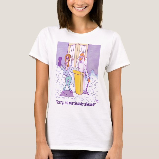 T-shirt féminin narcissique (Devant)