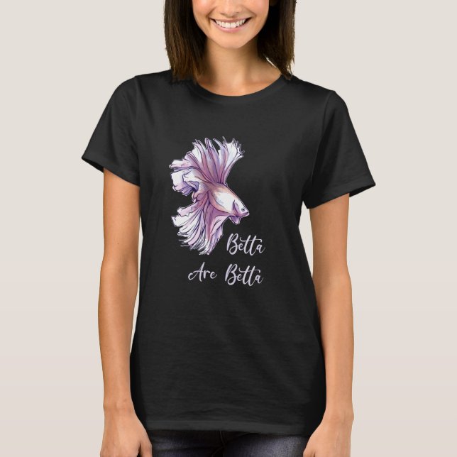 T-shirt féminin Poisson Betta Punissement divertis (Devant)