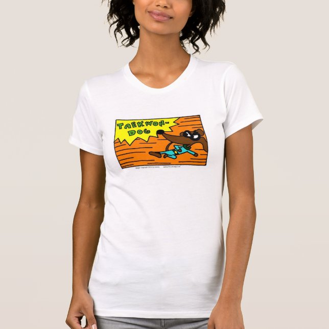 T-shirt féminin "TAEKWON-DOG" (Devant)