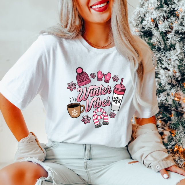 T-shirt féminin Vibes d'hiver (Créateur téléchargé)