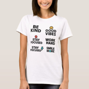 T-shirt féminin - Vibes positives et motivation