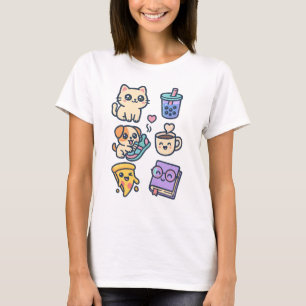 T-shirt féminin - Vie quotidienne Icônes Travail e