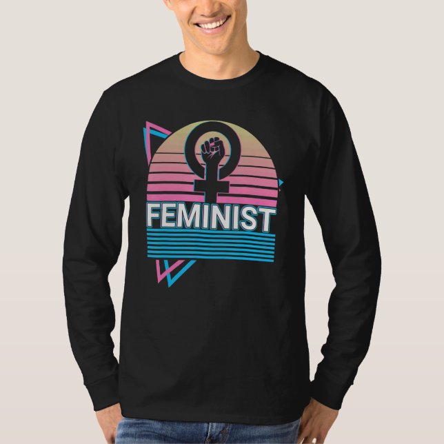 T-shirt Feminisme féministe Femmes autonomisation Rétro (Devant)