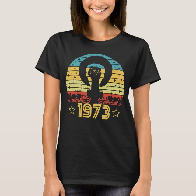 T-shirt Feminist Roe V Wade Rights 1973 (Devant)