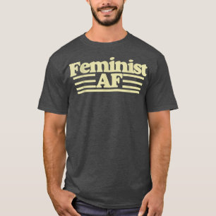 T-shirt Feministe Af Féminisme Avec Un les années 70 Rétro