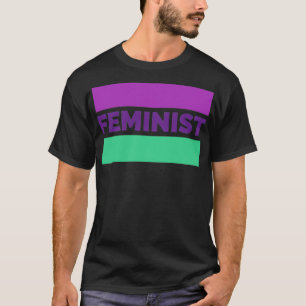 T-shirt Féministe aux couleurs suffragettes