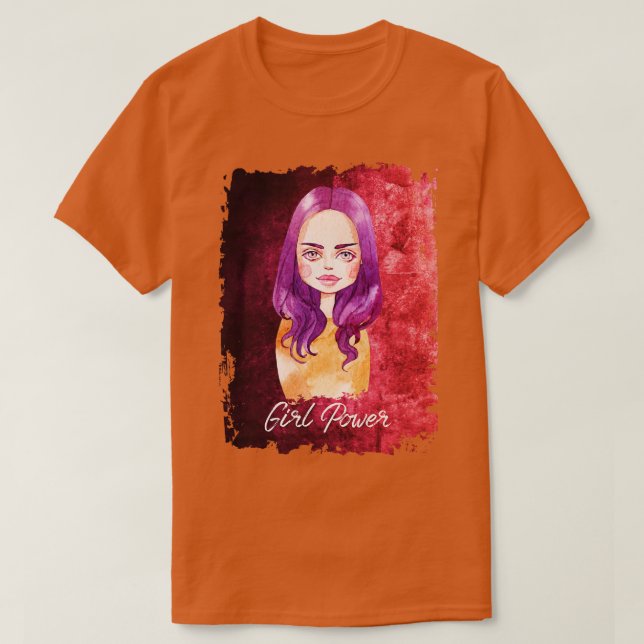 T-shirt Feministe colorée géniale (Design devant)