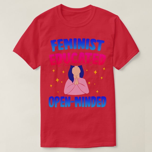 T-shirt Feministe éduquée OpenMinded (Design devant)