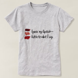 T-shirt Féministe "ignorez mon rouge à lèvres"