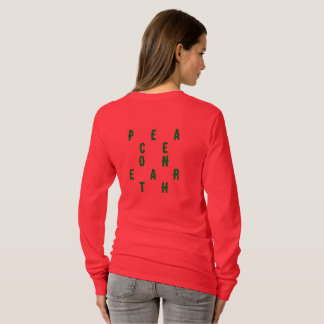 T-SHIRT FEMINISTE PAIX SUR TERRE