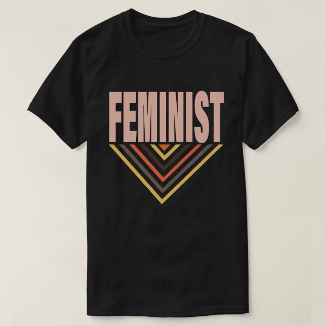 T-shirt Féministe rétro (Design devant)