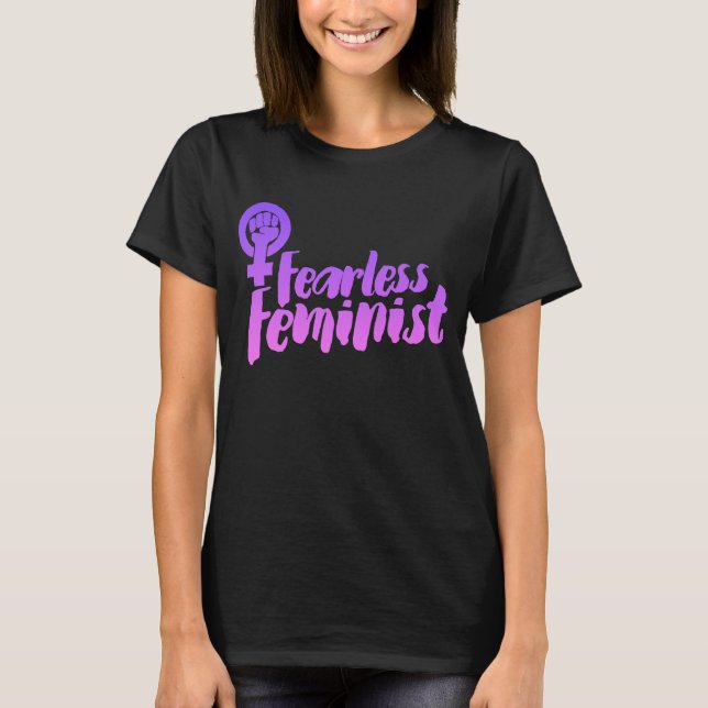 T-shirt Feministe sans peur (Devant)