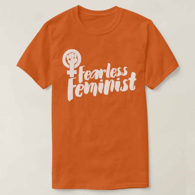 T-shirt Feministe sans peur1 (Design devant)