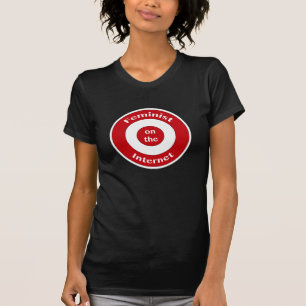 T-shirt Féministe sur l'Internet (cible)