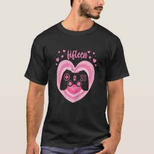 T-shirt Femme 15 ans mignonne gamer Anniversaire fille 15e