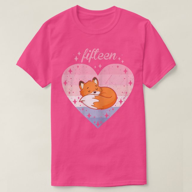 T-shirt Femme 15 Ans Mignonne Pour Anniversaire Fille 15èm (Design devant)