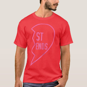 T-shirt Femme 1 Coeur en 2 Meilleur Ami T sMatching BFF Ou