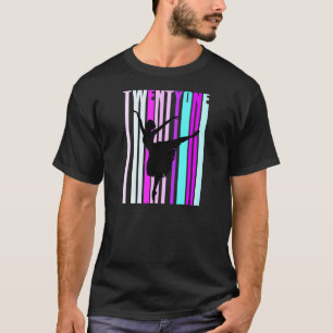 T-shirt Femme 21e Danse Anniversaire Pour Femmes Classe Él