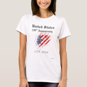 T-Shirt Femme 250e Anniversaire des États-Unis