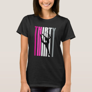 T-shirt Femme 30e Gymnastique rythmique Anniversaire Baton