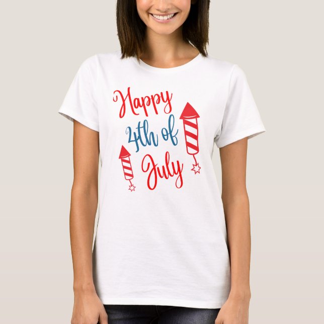 T-shirt femme 4 juillet (Devant)