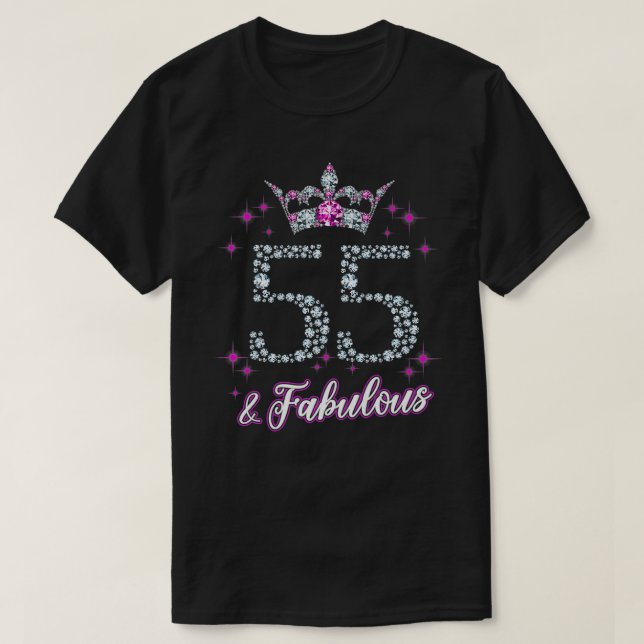 T-shirt Femme 55 Et Fabuleux 1964 55E Cadeau Anniversaire  (Design devant)