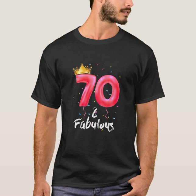 T-shirt Femme 70E Anniversaire | 70 (Devant)