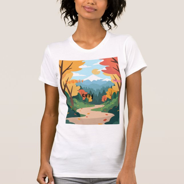 T-shirt femme à manches courtes  (Devant)