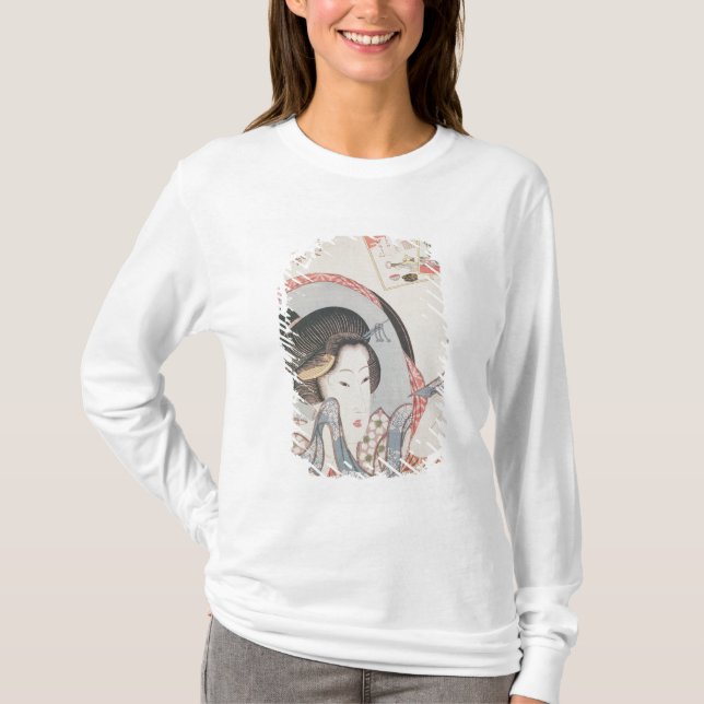 T-shirt Femme à son miroir, c.1830 édité (Devant)