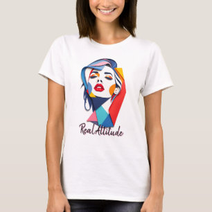 T-shirt Femme Abstraite aux couleurs vives