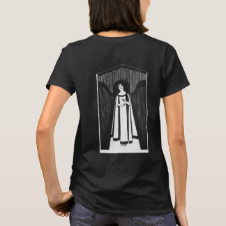 T-shirt Femme Abstraite Dessin Art Vintage Minimaliste Dos