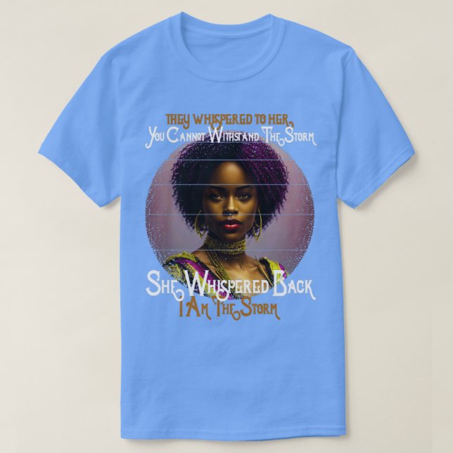 T-shirt Femme Africaine Afro Black Histoire Mois Je Suis L (Design devant)