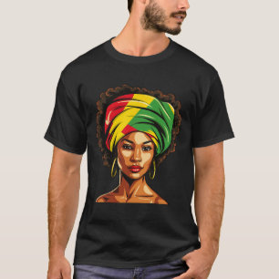T-shirt Femme afro-américaine fille Mois de l'histoire des