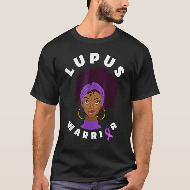 T-shirt Femme afro-américaine noire femme lupus guerre (Devant)