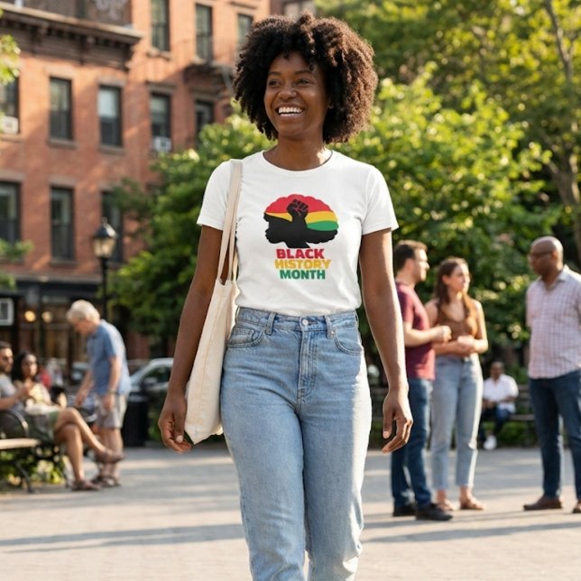 T-shirt Femme afro autonome  (Empowering Afro Woman )