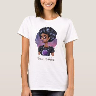 T-shirt Femme Afro Élégante