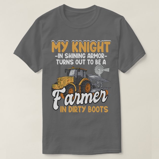 T-shirt Femme Agricultrice Femme Fermière Fermière Petite  (Design devant)