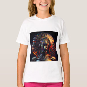 T-shirt Femme Alien Avec Coiffure En Métal